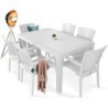 PACK DE 4 Uds de Sillón LIDO, apilable, polipropileno blanco