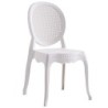PACK DE 6 Uds de Silla CIBELES, apilable, polipropileno blanco