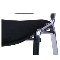 PACK DE 6 Uds de Silla NIZA NEW AM, chasis cromado, tejido A1, color negro*