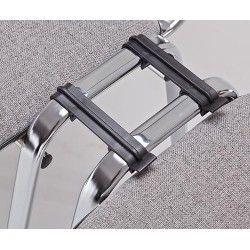 PACK DE 6 Uds de Silla NIZA NEW AM, chasis cromado, tejido A1, color negro*