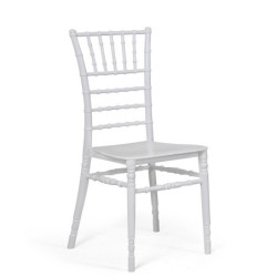 PACK DE 4 Uds de Silla CHIAVARI NEW, apilable, polipropileno blanco