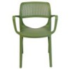 PACK DE 4 Uds de Sillón VERDI, apilable, polipropileno verde