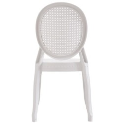 PACK DE 6 Uds de Silla CIBELES, apilable, polipropileno blanco