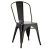 PACK DE 5 Uds de Silla TOL EK VINTAGE, acero, negra