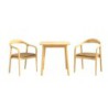Mesa TRANSILVANIA, madera natural, 75 x 75 cms