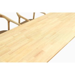 Mesa TRANSILVANIA, madera natural, 180 x 75 cms