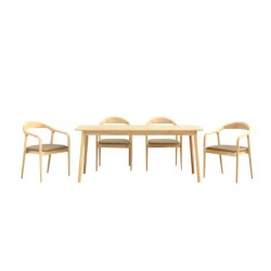 Mesa TRANSILVANIA, madera natural, 180 x 75 cms