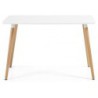 Mesa NURY, madera, tapa lacada blanca, 120 x 80 cms