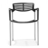 PACK DE 5 Uds de Sillón ALBENIZ, cromado, polipropileno negro