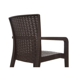 PACK DE 4 Uds de Sillón JAZMIN, apilable, polipropileno antracita