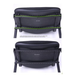 PACK DE 6 Uds de Silla NIZA NEW AM, chasis cromado, tejido A1, color negro*