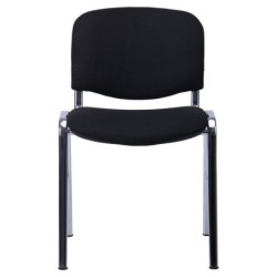 PACK DE 6 Uds de Silla NIZA NEW AM, chasis cromado, tejido A1, color negro*