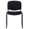 PACK DE 6 Uds de Silla NIZA NEW AM, chasis cromado, tejido A1, color negro*