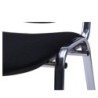 PACK DE 6 Uds de Silla NIZA NEW AM, chasis cromado, tejido A1, color negro*