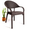 PACK DE 4 Uds de Sillón TORREMOLINOS, apilable, polipropileno marrón chocolate