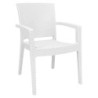 PACK DE 4 Uds de Sillón LIDO, apilable, polipropileno blanco