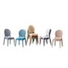 PACK DE 6 Uds de Silla CIBELES, apilable, polipropileno blanco