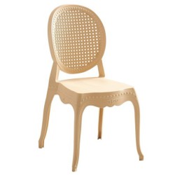 PACK DE 6 Uds de Silla CIBELES, apilable, polipropileno blanco