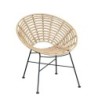 PACK DE 2 Uds de Sillón CIDORA, metal, ratán beige