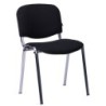 PACK DE 6 Uds de Silla NIZA NEW AM, chasis cromado, tejido A1, color negro*