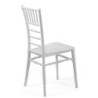 PACK DE 4 Uds de Silla CHIAVARI NEW, apilable, polipropileno blanco