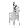 PACK DE 4 Uds de Silla CHIAVARI NEW, apilable, polipropileno blanco
