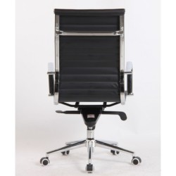 Sillón de oficina JOWY NEW, alto, similpiel negra