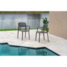 PACK DE 4 Uds de Sillón VERDI, apilable, polipropileno antracita