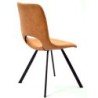 PACK DE 2 Uds de Silla ANTIBES NEW, metal, similpiel marrón claro
