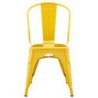 PACK DE 5 Uds de Silla TOL EK LIMITED, acero, amarilla