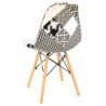 PACK DE 4 Uds de Silla STAR, madera, tejido patchwork combi bgn
