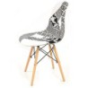 PACK DE 4 Uds de Silla STAR, madera, tejido patchwork combi bgn