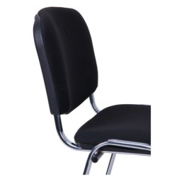 PACK DE 6 Uds de Silla NIZA NEW AM, chasis cromado, tejido A1, color negro*